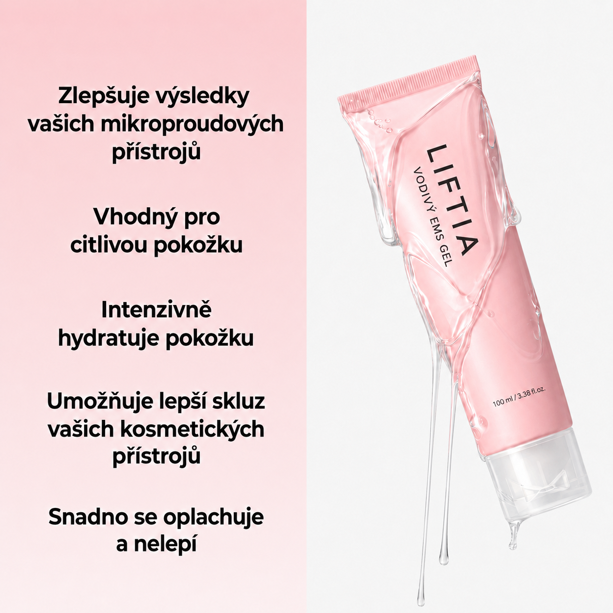LIFTIA: EMS Gel – Aktivace mikrouproudů pro obličej