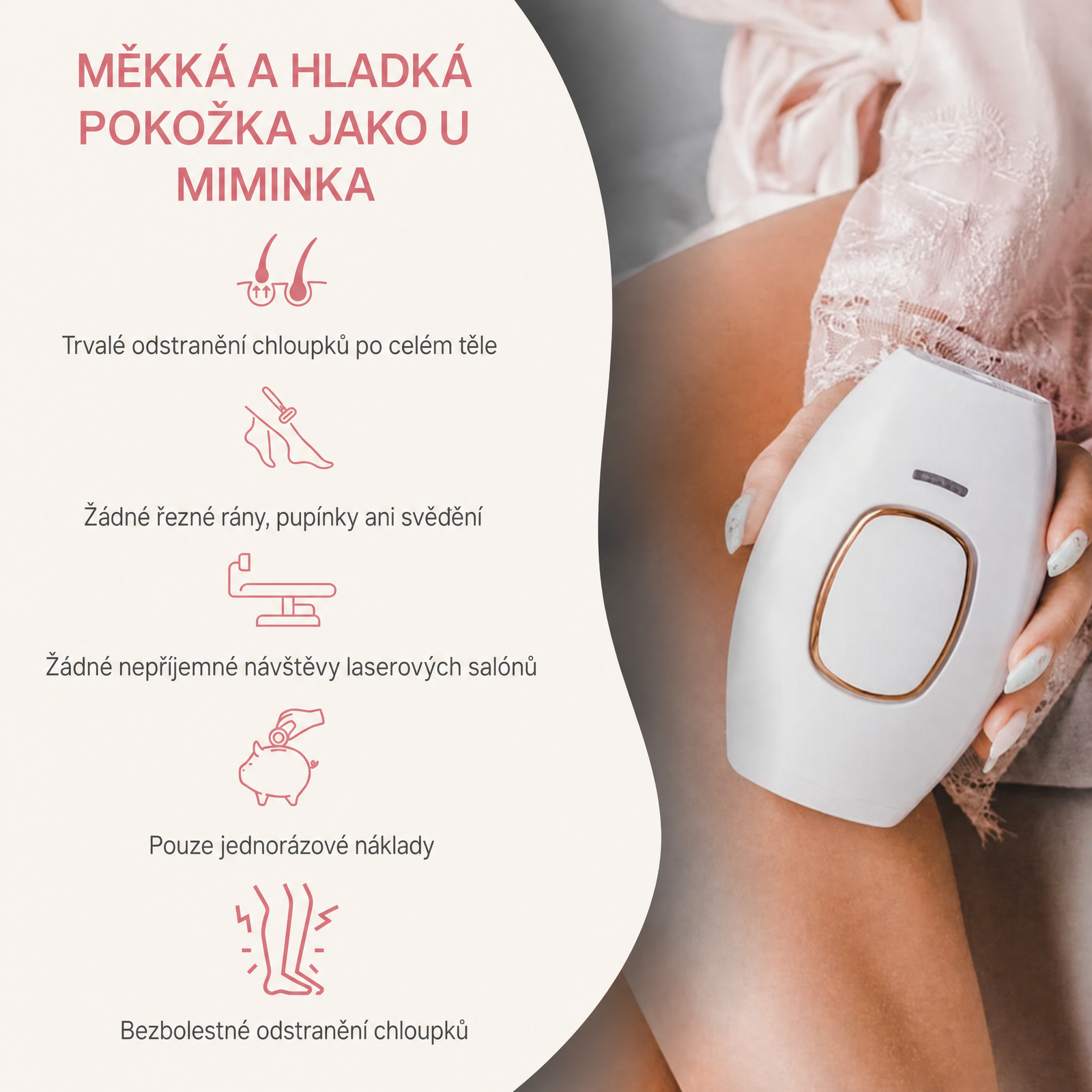 LIFTIA: IPL Laserový Odstraňovač Chloupků