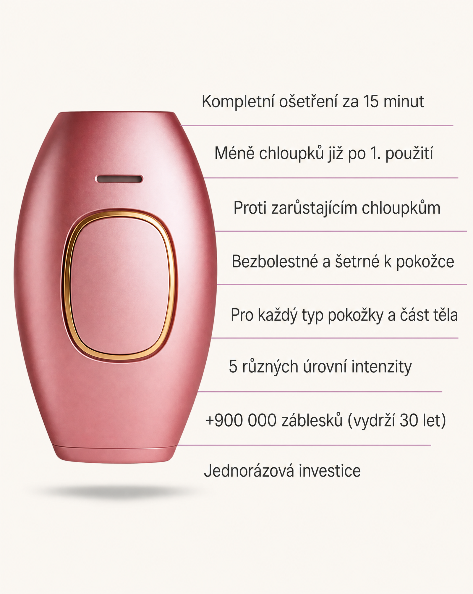 LIFTIA: IPL Laserový Odstraňovač Chloupků
